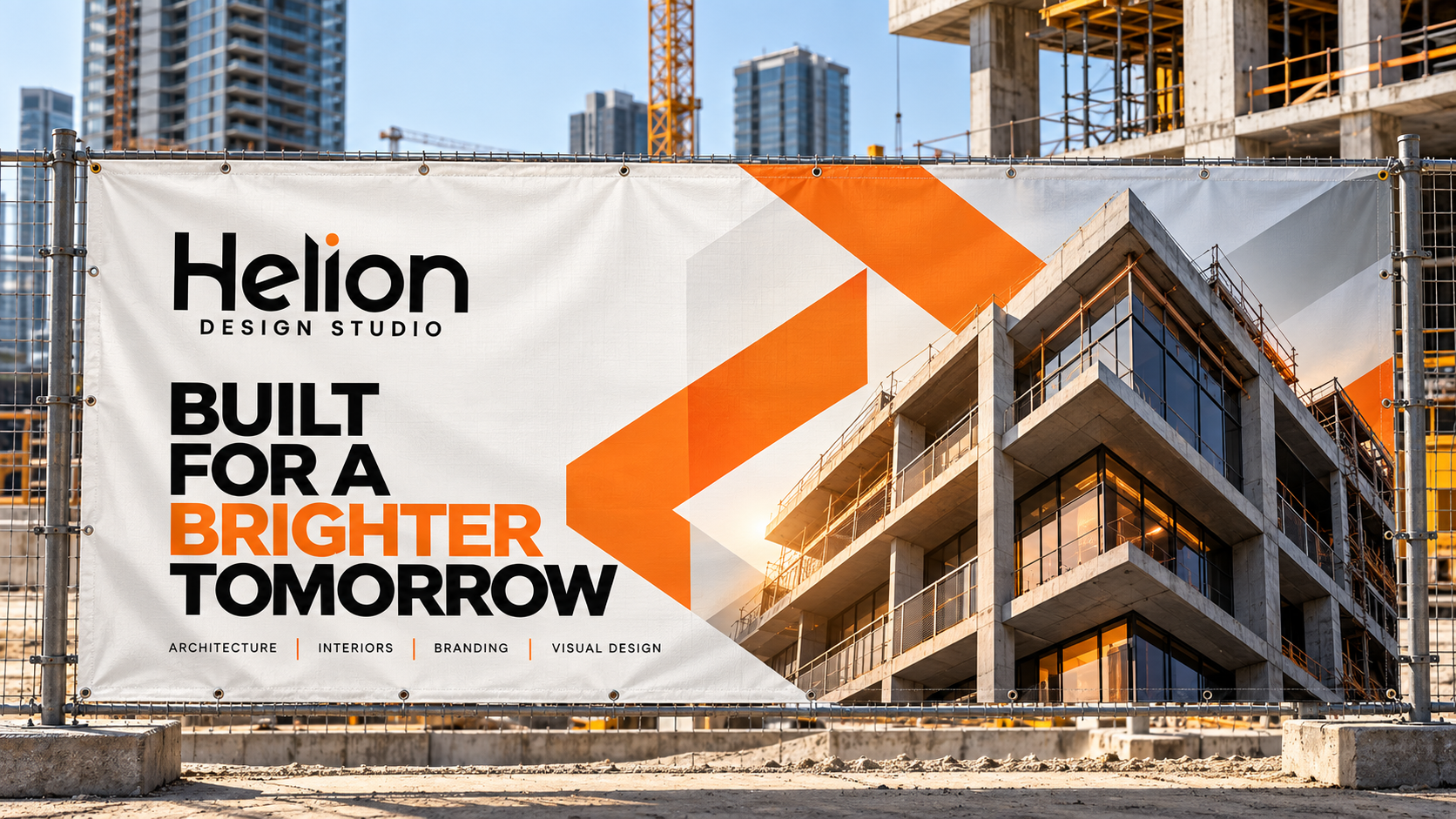 Helion — Interior Design & Development Logo Design presentation 8