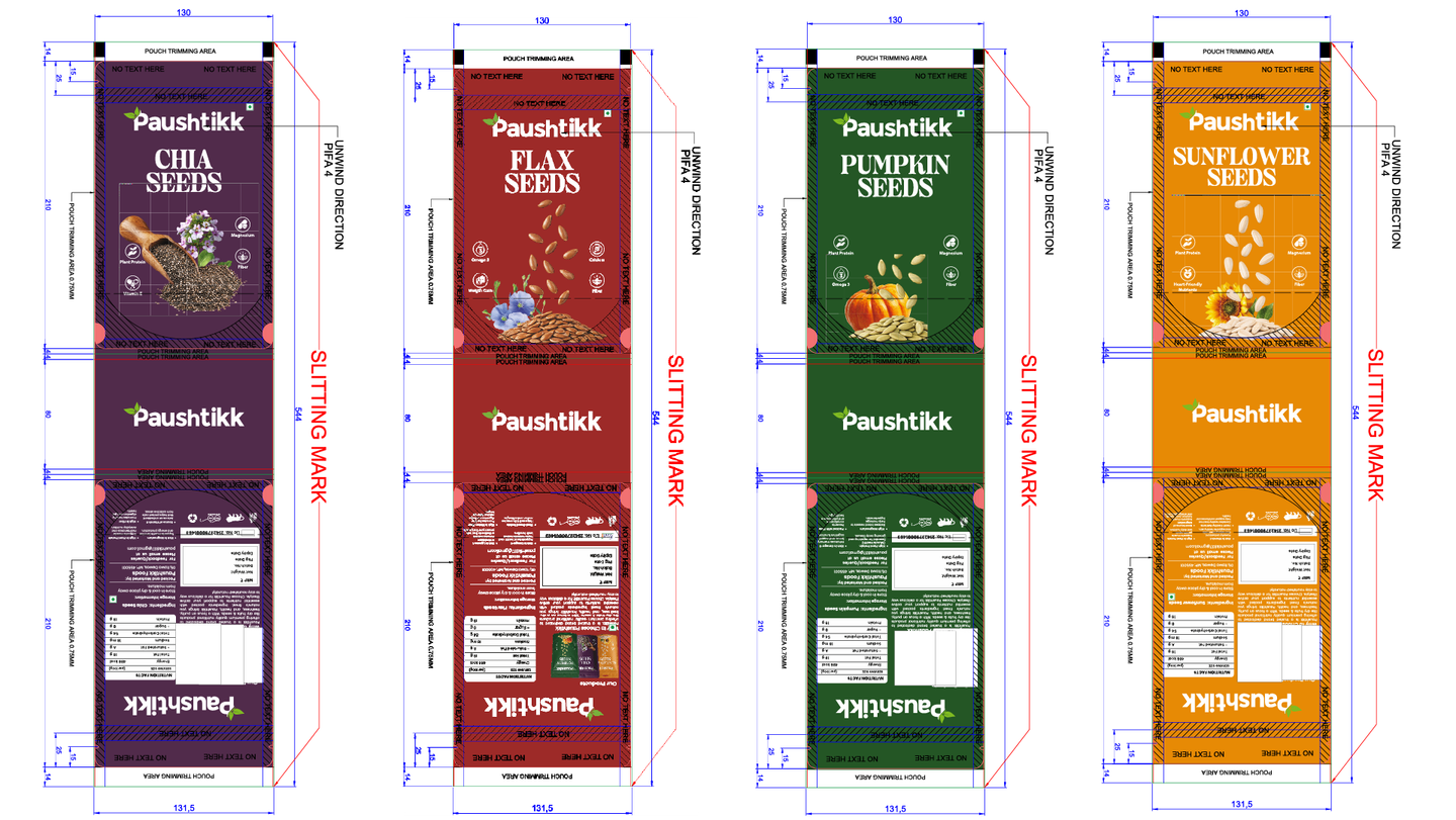 Paushtikk — Premium Seeds Packaging Design presentation 4